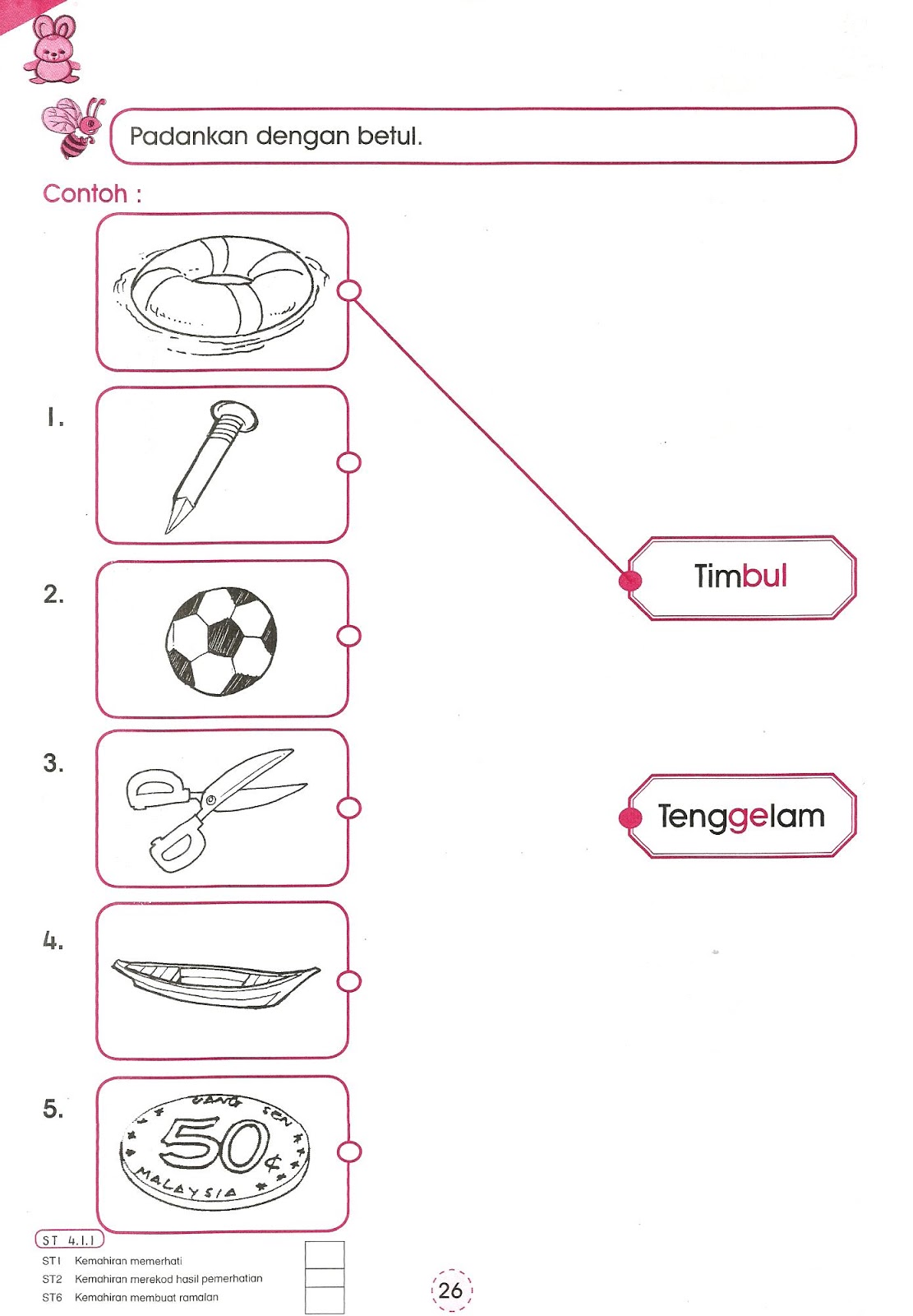 Cikgu Mas Comel: Contoh lembaran kerja Sains