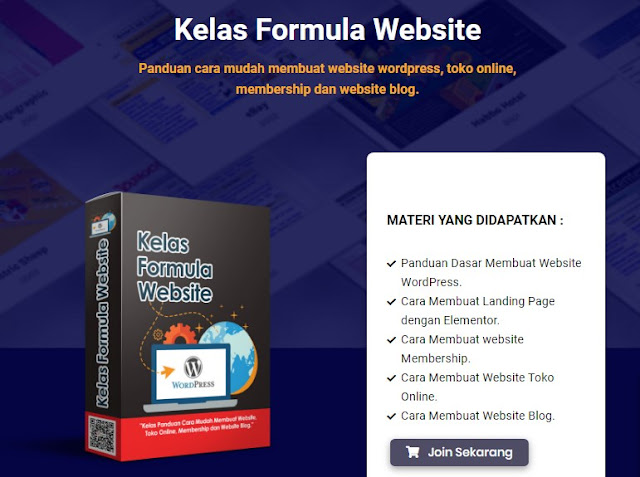 Kelas Formula Website Panduan cara mudah membuat website 