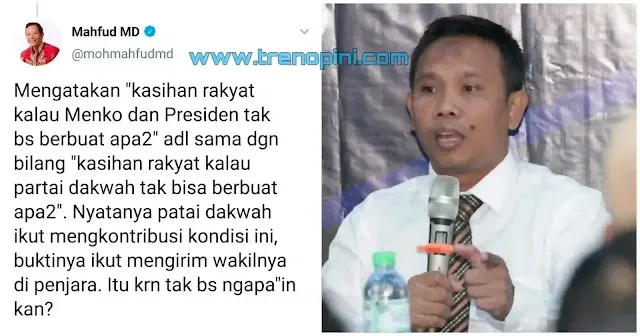 Prof Mahfud MD, meskipun telah menjadi pejabat bahkan jabatannya Menkopolhukam, nampaknya tak bisa menahan diri untuk mengomentari isu-isu yang bersifat sensitif. Padahal, logikanya Pejabat itu bukan mengeluh, bukan ikut mengamati, tapi menyelesaikan masalah dengan kewenangan yang ada padanya