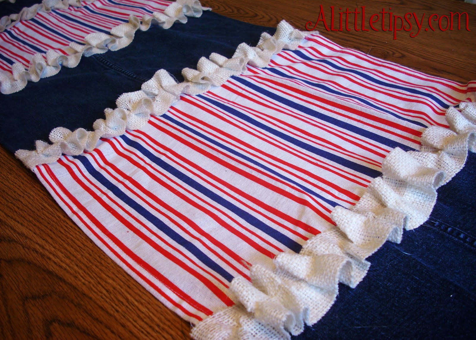 burlap table runner