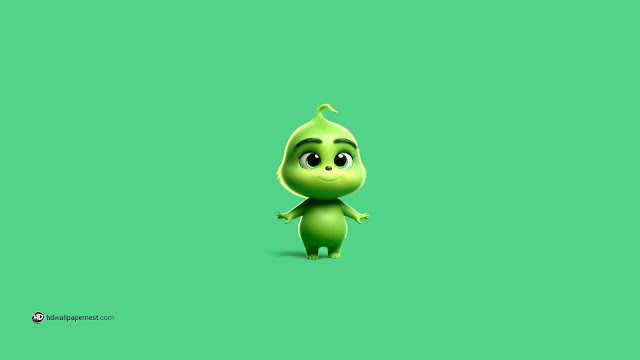 3D Cute Grinch Ai-Generated HD Wallpaper