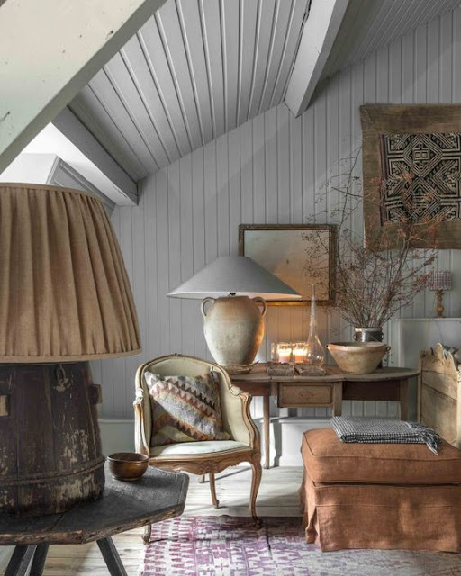 Beautifully decorated room with Belgian style by Natalie Haegeman - found on Hello Lovely Studio