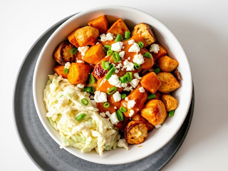 Sheet Pan Buffalo Chicken Bowls
