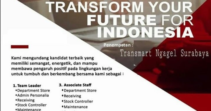 Transmart Loker - Transmart Jember Buka Lowongan Di 5 ...