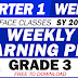 GRADE 3 WLP (Q1: WEEK 1) SY 2022-2023 All Subjects - Free Download