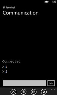 Sending commands to HC-05 from Windows Phone
