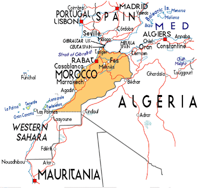 Mapa de Marruecos Mundo