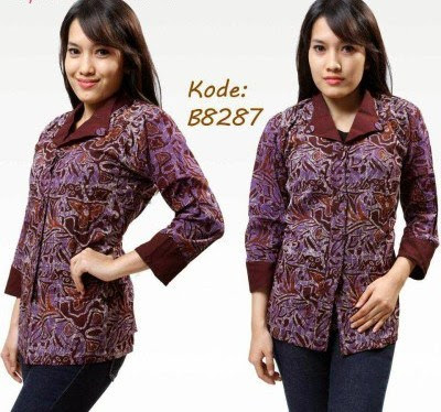 Desain Baju Batik Kantor