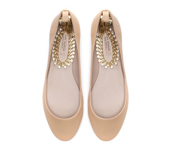 zara ballerina flats