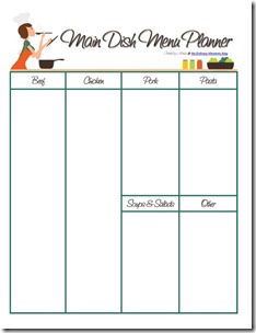 Printable Meal Planner