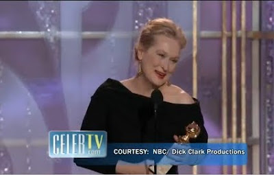 Meryl Streep Golden Globes best actress Julie and Julia 2010 acceptance speech screencaps images photos pictures screengrabs captures video
