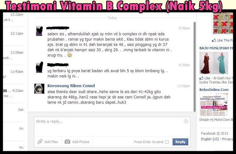 Comey2 ku: Vitamin B Complex (ORIGINAL) - Tambahkan Berat 