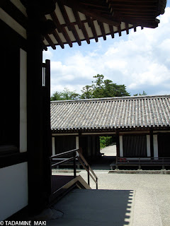 A glance of old architecture, at Toshodaiji Temple, Nara, Japan