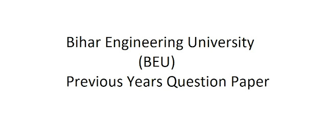 PHYSICS (MECHANICS) Civil BEU Previous Years Question Paper Solution