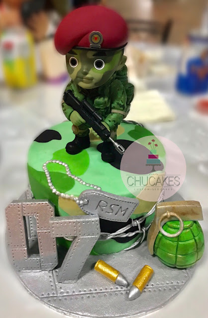 SAF cake army singapore grenade bomb singapore