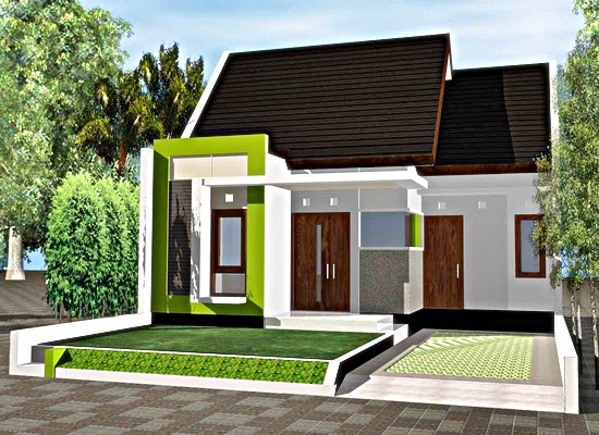 Contoh Gambar Rumah Minimalis Modern 1 Lantai Tampak Depan  Desain 