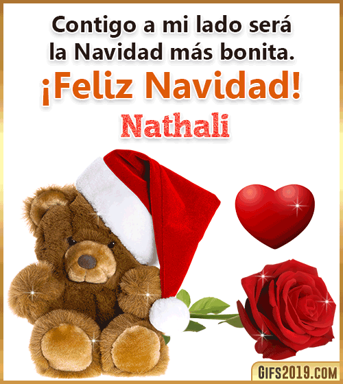 Mensaje bonito de navidad para nathali