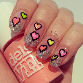 glitter-tips-neon-love-hearts-negative-space-nail-art (2)