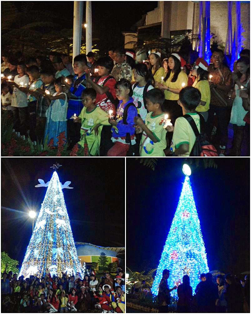 Acara Christmas Light Up Mikie Holiday Bersama Anak Sinabung