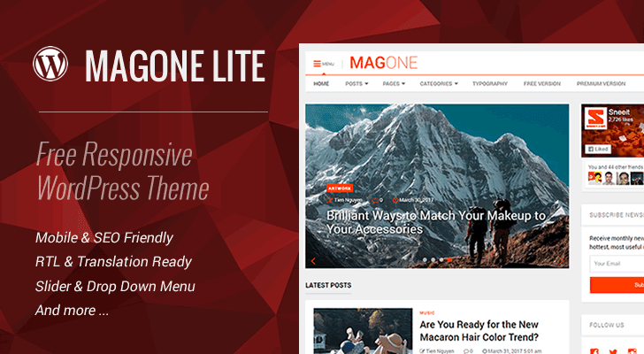 MagOne Lite 2.2 - Theme WordPress miễn phí