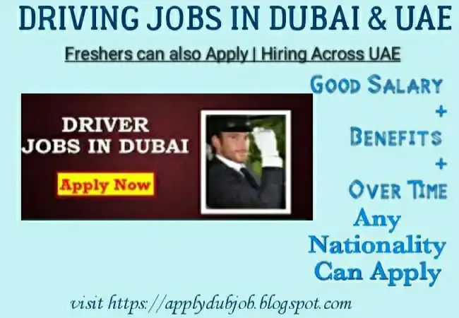 Driving Jobs in Dubai And UAE (Applydubjob Vacancies)
