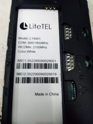 Lite Tel LT4001 Flash File Official Firmware