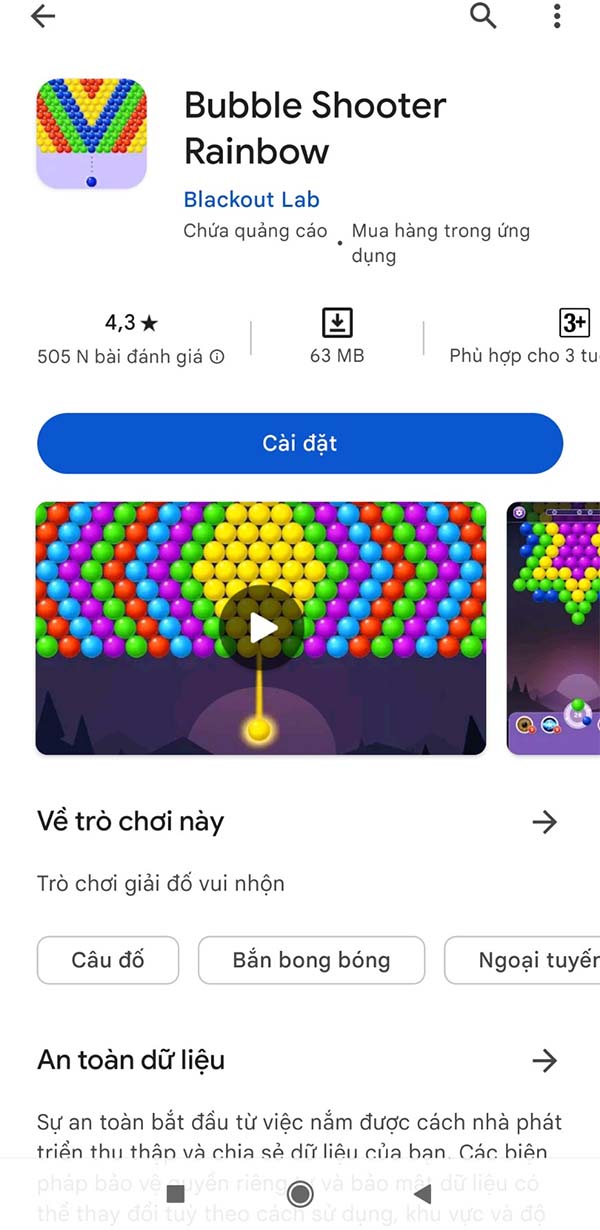 Bubble Shooter Rainbow online- game bắn bóng trực tuyến vui nhộn b2