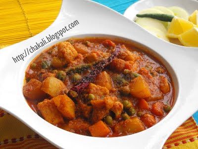 veg kolhapuri, Maharashtrian curry, Indian curry