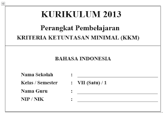  Program semester dan KKM Bahasa Indonesia Kelas  Prota, Promes, Silabus KKM Bahasa Indonesia Kelas 7 Kurikulum 2013 Edisi 2018