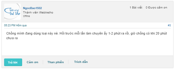 Phản hồi của khách hàng khi sử dụng FujiSumo chữa rối loạn cương dương