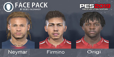 PES 2019 Facepack vol 2 by Bebo Facemaker