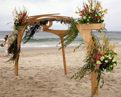 Recently Cerno was asked to build a wedding arbor for two of our good