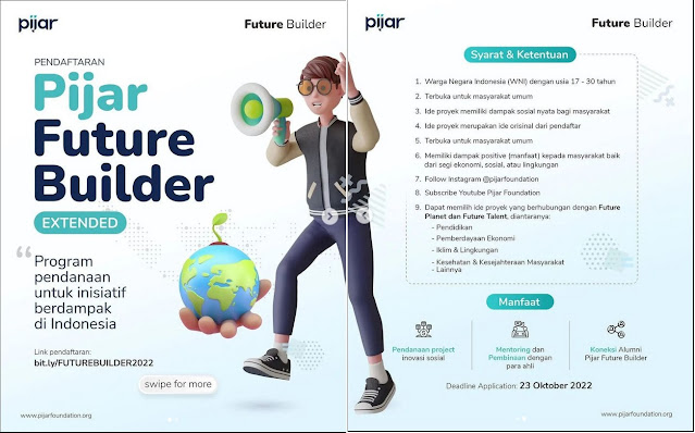 Pendaftaran Pijar Future Builder, Diperpanjang!