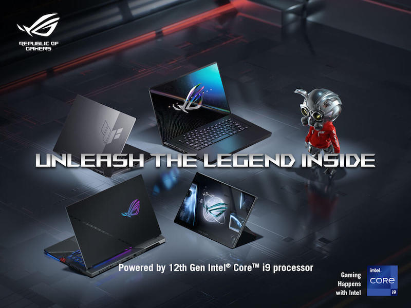 ASUS Republic of Gamers launches new line of 12th Gen Intel Core-powered gaming laptops
