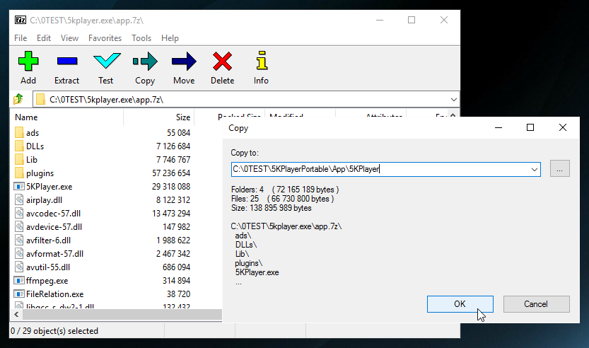 Extract to App\5KPlayer
