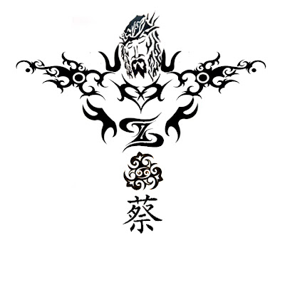 flower heart tattoo design