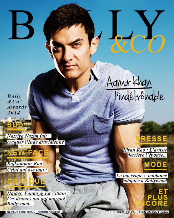 cover magazine français avec acteur Aamir Khan