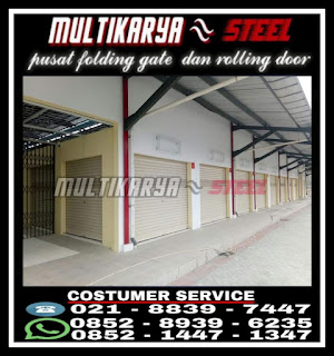 Gambar Situs MULTIKARYASTEEL Pusat penjualan dan pemasangan baru Pintu Rolling Door One Sheet slat daun galvalum bluescope jenis solid semi full perforated harga murah untuk seluruh wilayah di Indonesia, Harga jual rolling door one sheet jenis solid rapat tanpa lubang harga murah