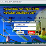 Aplikasi Nilai Dan Rapor Sd/Mi Kurikulum 2013 Revisi Terbaru Tahun 2017