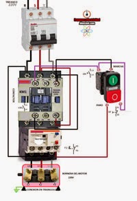 Marcha paro trifasico 220v