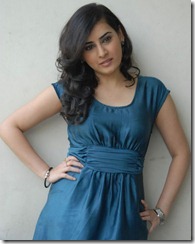 Actress Archana Veda Hot Images in Blue Frock