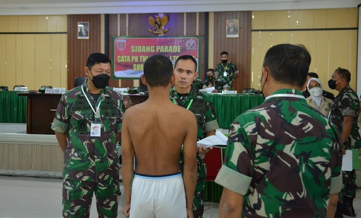 Sebanyak 189 peserta Cata PK TNI AD Gel I TA 2022 Sub Panda Bone Laksanakan Sidang Parade Dipimpin Kasdam XIV/Hasanuddin