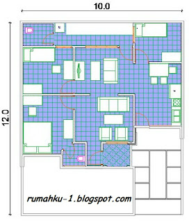 denah desain rumah minimalis