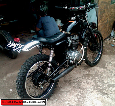 Modifikasi Honda CB  100  Trail Gambar Modifikasi Motor  