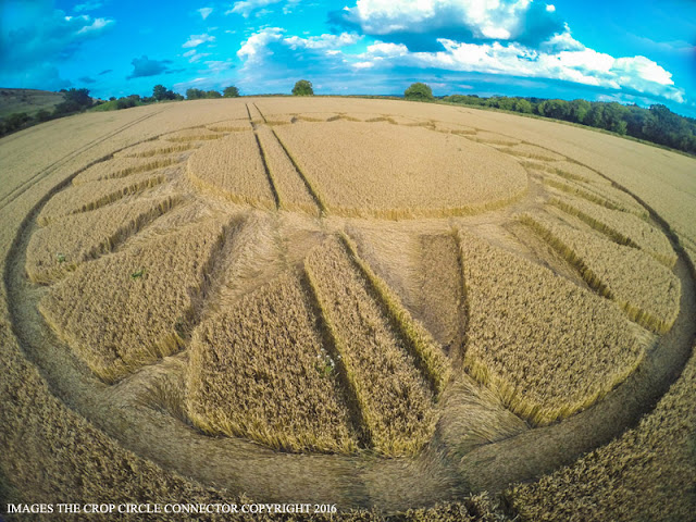 Crop Circle at Cley Hill, Wiltshire 2016 alien ufo