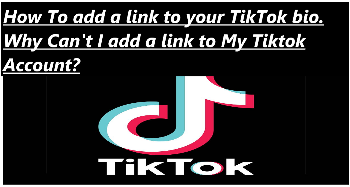 How Can A link Be added to My TikTok Account? Why Can't I add a link to My Account on Tiktok?