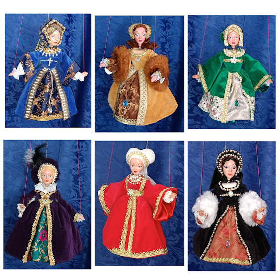 Six Wives of Henry VIII puppet set