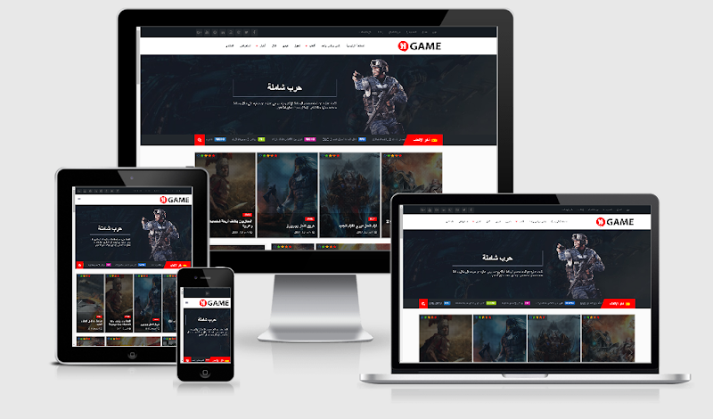 Newsgame Responsive Blogger Template /قالب بلوجراخبار العاب مدفوع مجانا 2019 - Responsive Blogger Template