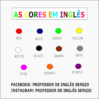 As cores em inglês