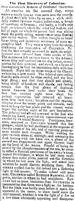 The First Discovery of Columbus (A) - The New York Times 8-7-1854